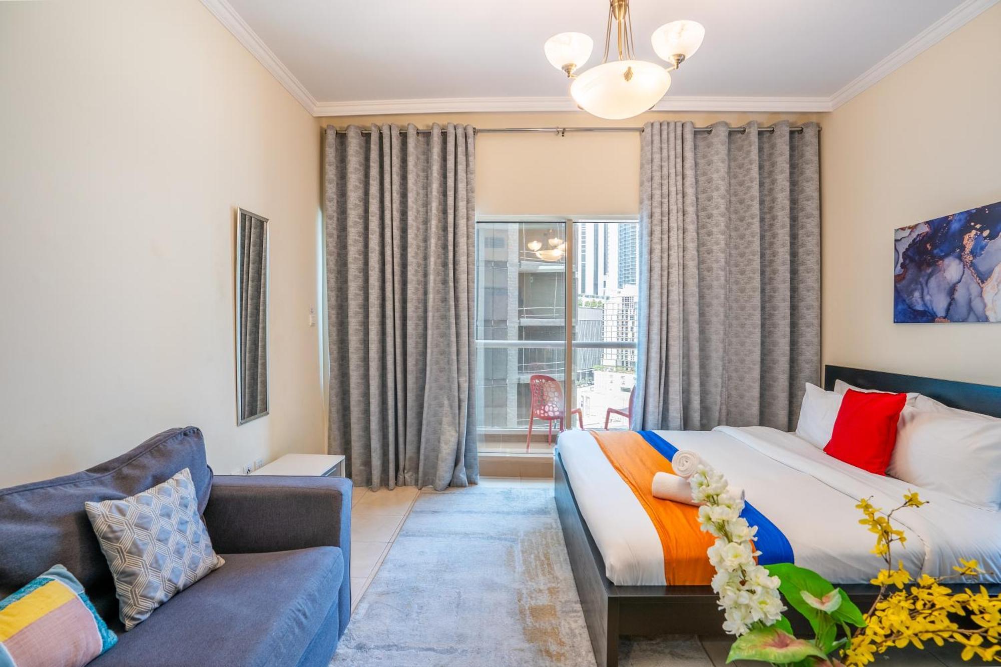 RH- Burj Al Nujoom, Downtown, trendy studio near Dubai Mall Zewnętrze zdjęcie